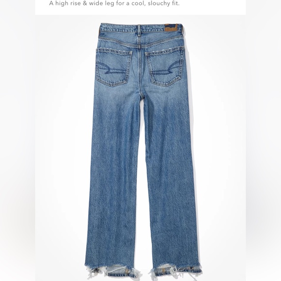 AE Dreamy Drape Wide Leg Jeans - Picture 3 of 5